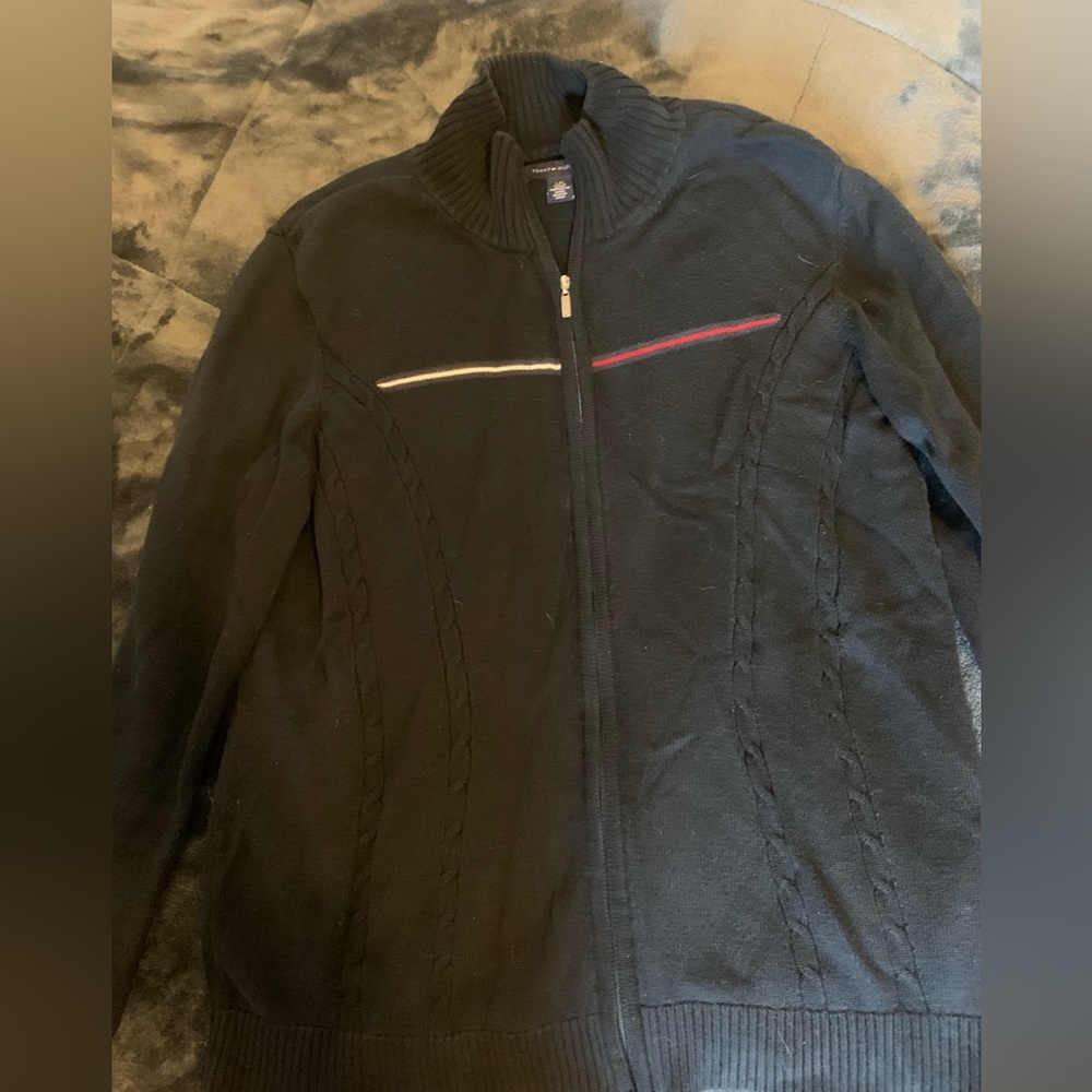 Navy Blue Tommy Hilfiger Quarter-zip Sweater